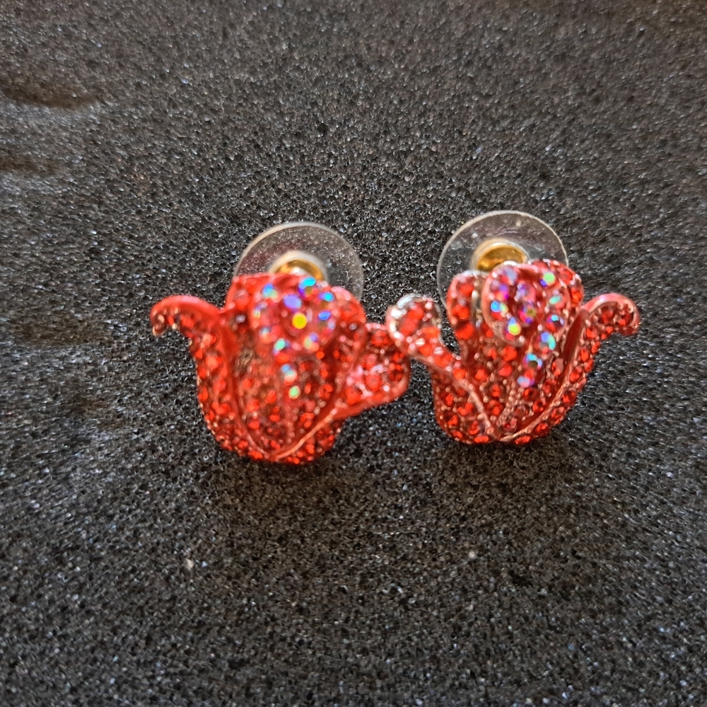 Colorful rose Rhinestone necklace set - Picture 6 of 8